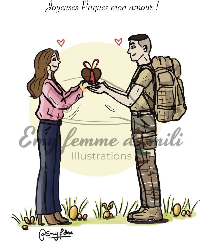 Carte personnalisable Joyeuses Pâques (numérique)